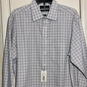 NWT Men's Hart Schaffner Marx L/S Casual Shirt Size 16-34